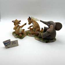 Tuskers Adventures of Henry Henry & Henrietta Resin Boxed Figurine Elephant