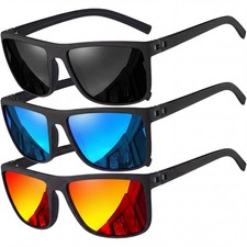 Polarized Sunglasses for Men and Women Lightweight TR90 Frame UV400 Protectio...