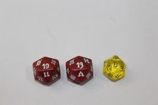 Lot of 3 Role Play Game Dice Each is 20 Sided Game Night Fantasy 
