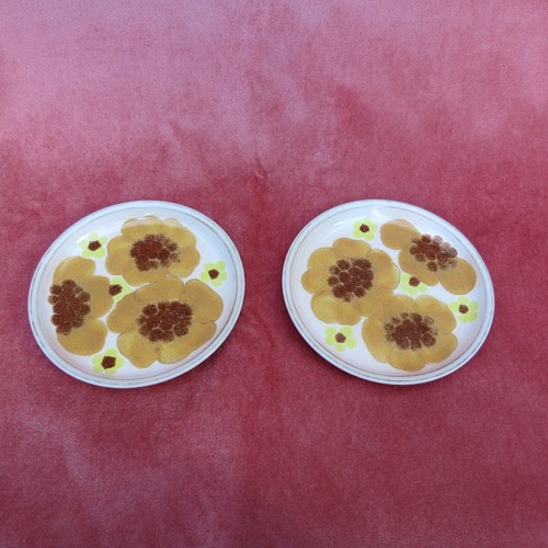 Two Denby Minstrel side or tea plate 17cm / 6.5" in perfect condition - Picture 2 of 8