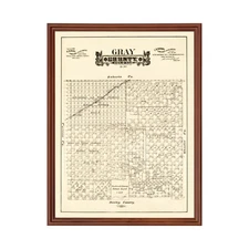 Old Map of Gray County, TX 1888 - Vintage Texas Art