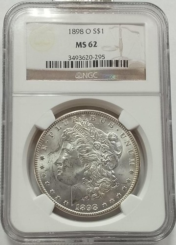1898-O Morgan Silver Dollar NGC MS 62
