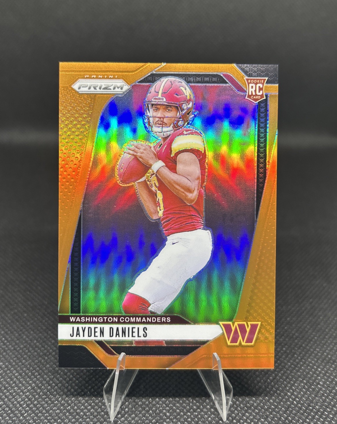 Jayden Daniels 2024 Prizm Orange /249 #347 RC Rookie Washington Commanders