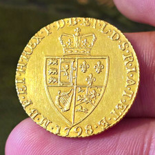 1798 Gold Spade Guinea Coin George III - Early Milled British Coin