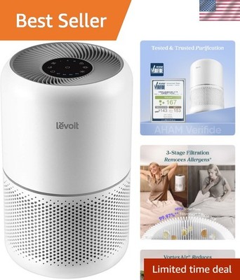 High-Efficiency Air Purifier with HEPA Filter - 3-in-1 Protection for 1073 ft²