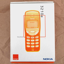 Vintage Nokia 3210 - Blue (Orange 3210e) Mobile Phone - dead battery / as-is
