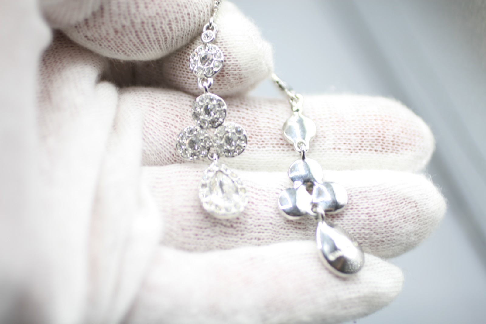 Givenchy Designer Signed Clear Diamond Crystal Pi… - image 1