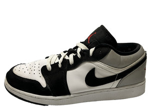Jordan 1 Low SE Panda Toe (GS) Red Black Gray White Size 6.5Y / Women 8