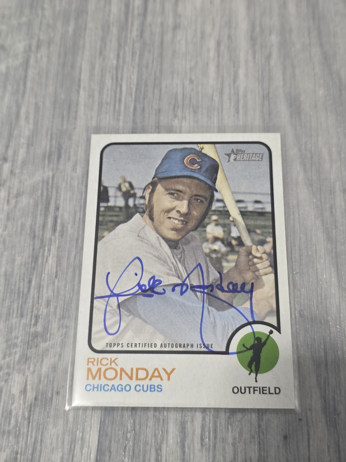 2022 Topps Heritage - RICK MONDAY - Real One Autograph - CHICAGO CUBS - C71