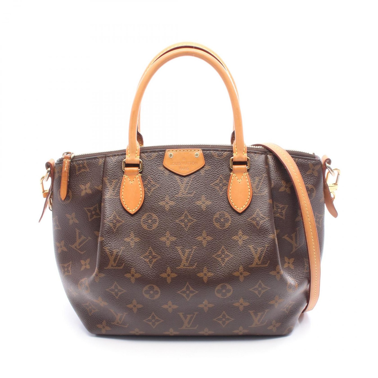LOUIS VUITTON Turenne PM Shoulder Handbag M48813 Monogram canvas Brown Used LV