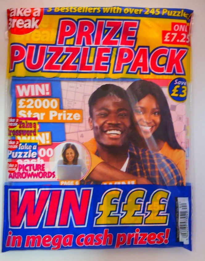Take A Break Prize Puzzle Pack #92: Take a Puzzle, Crossword &Picture Arrowwords