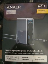 Anker Docking Station Prime Charging 14 in 1 Dual Display 160W For USB-C Devices