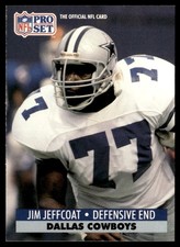 1991 Pro Set Jim Jeffcoat Dallas Cowboys #479