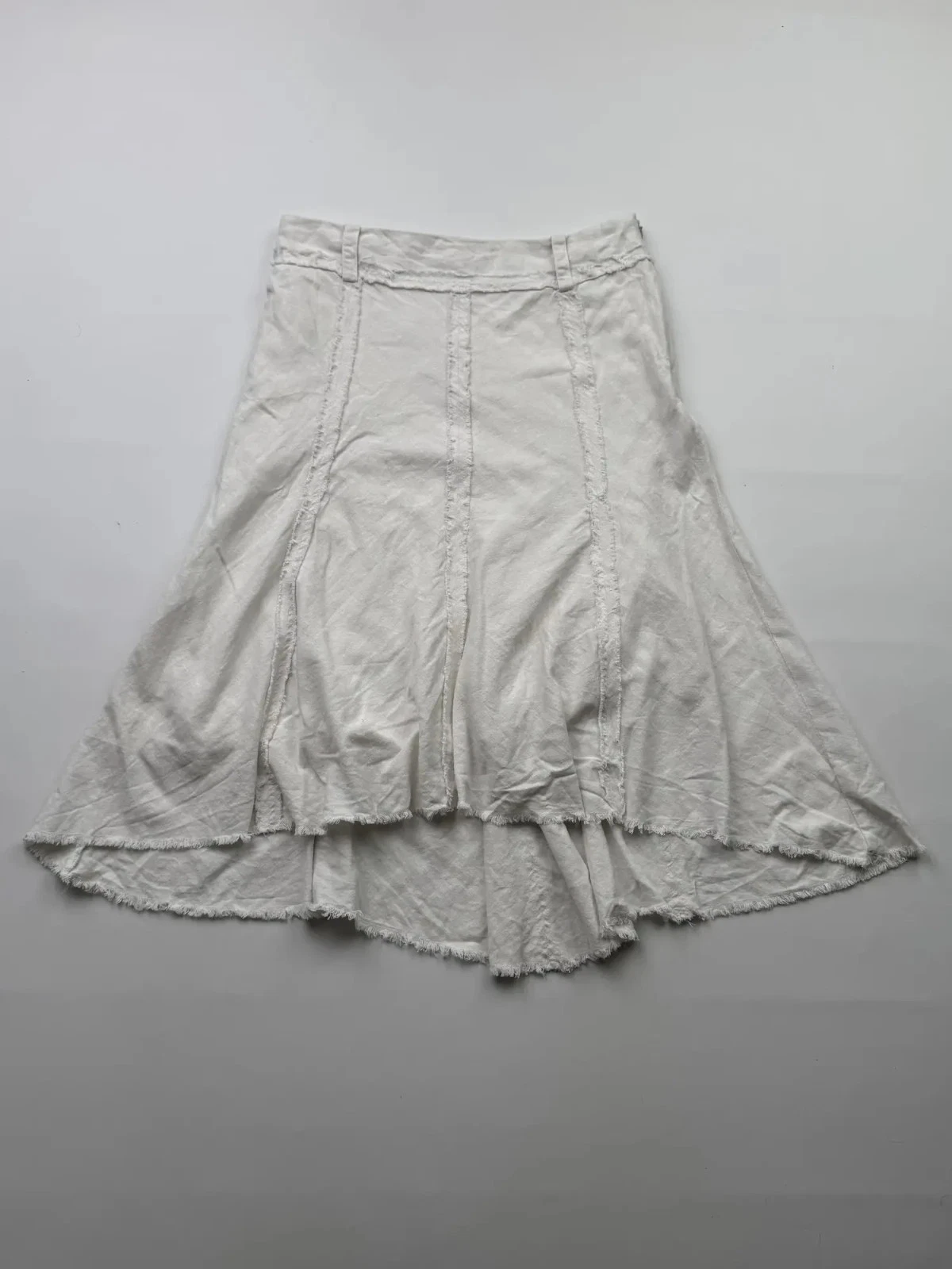 Vintage Linen Asymmetry Flare Skirt Women's Size M
Opens in a new window or tab