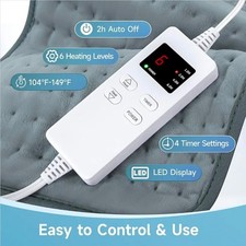 12"x24" Heating Pad, Electric Heating Pads for Neck and Shoulders and Back Pain