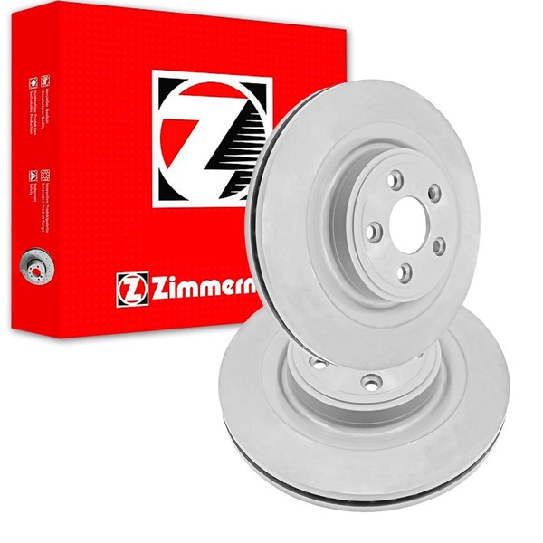 2X Zimmermann Bremsscheiben Hinten 326Mm InnenbelÜFtet Passend FÜR Jaguar-image