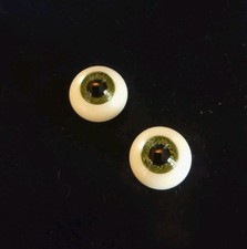 Imsco Glass Doll Eyes Green 12 MM