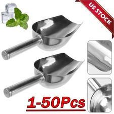 Stainless Steel Scoop Bar Ice Candy Dry Goods Popcorn Commercial Scooper 12oz