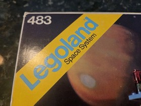 Lego 483 Alpha-1 Rocket Base Classic Space w/Box & Instructions INCOMPLETE