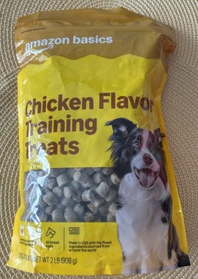 Amazon Basics Chicken Flavor Training Treats for Dogs, 2 lb. Bag