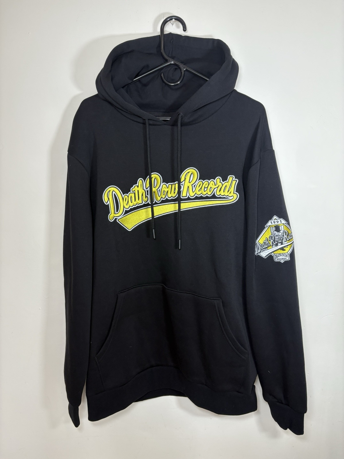 FILA Felpa con cappuccio Death Row Records uomo XL cucita ricamata con licenza ufficiale nuova con etichetta