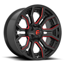 1 20 Inch Black Red Wheel Rim Fuel Rage Chevy Silverado 1500 20x10 6x5.5 Lug New