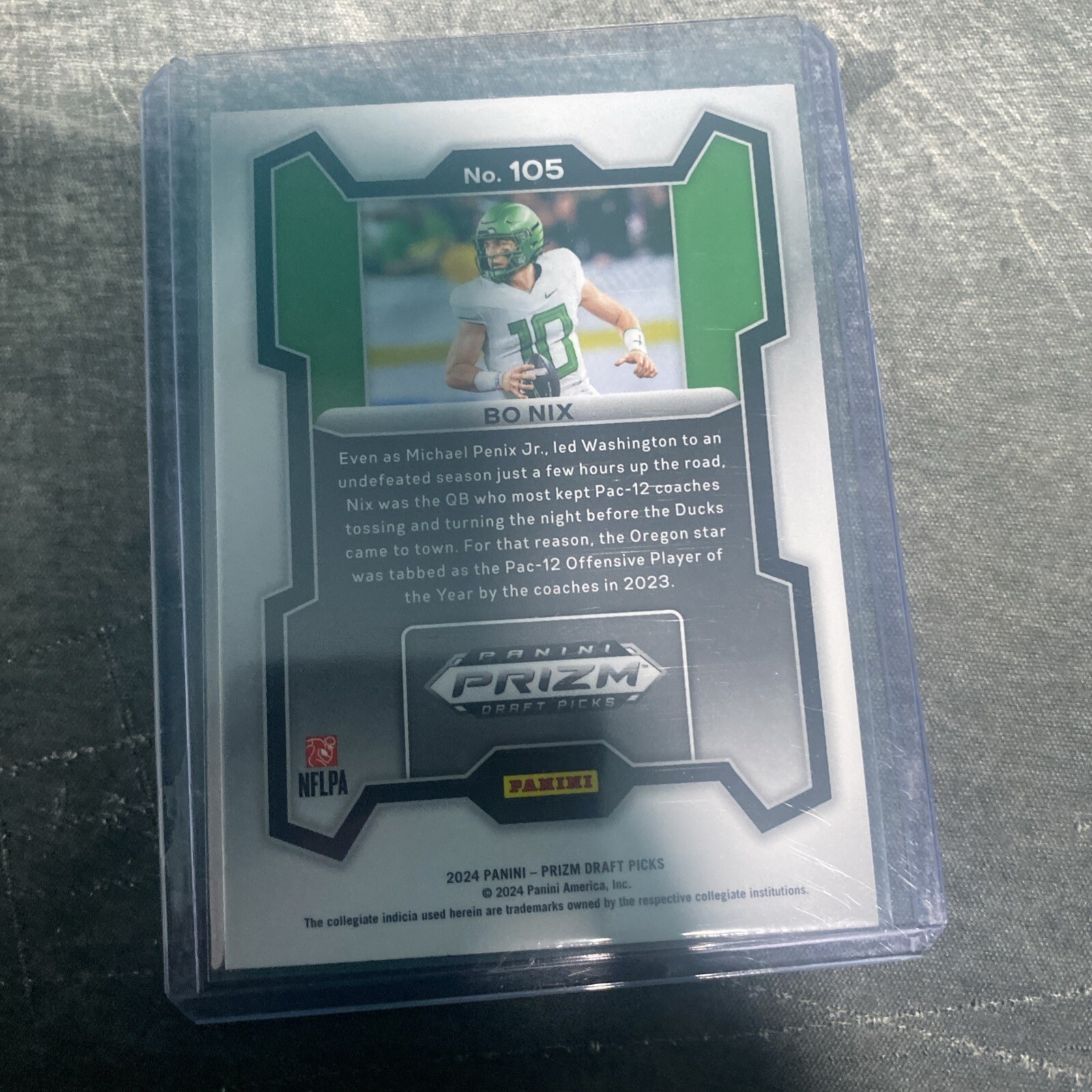 2024 Panini Prizm Draft Picks - #105 Bo Nix (RC)