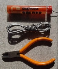 Vtg Chemtronics Solder 60/40 Rosin Core Tube, TV & Radio, Sheffield Wire Cutters