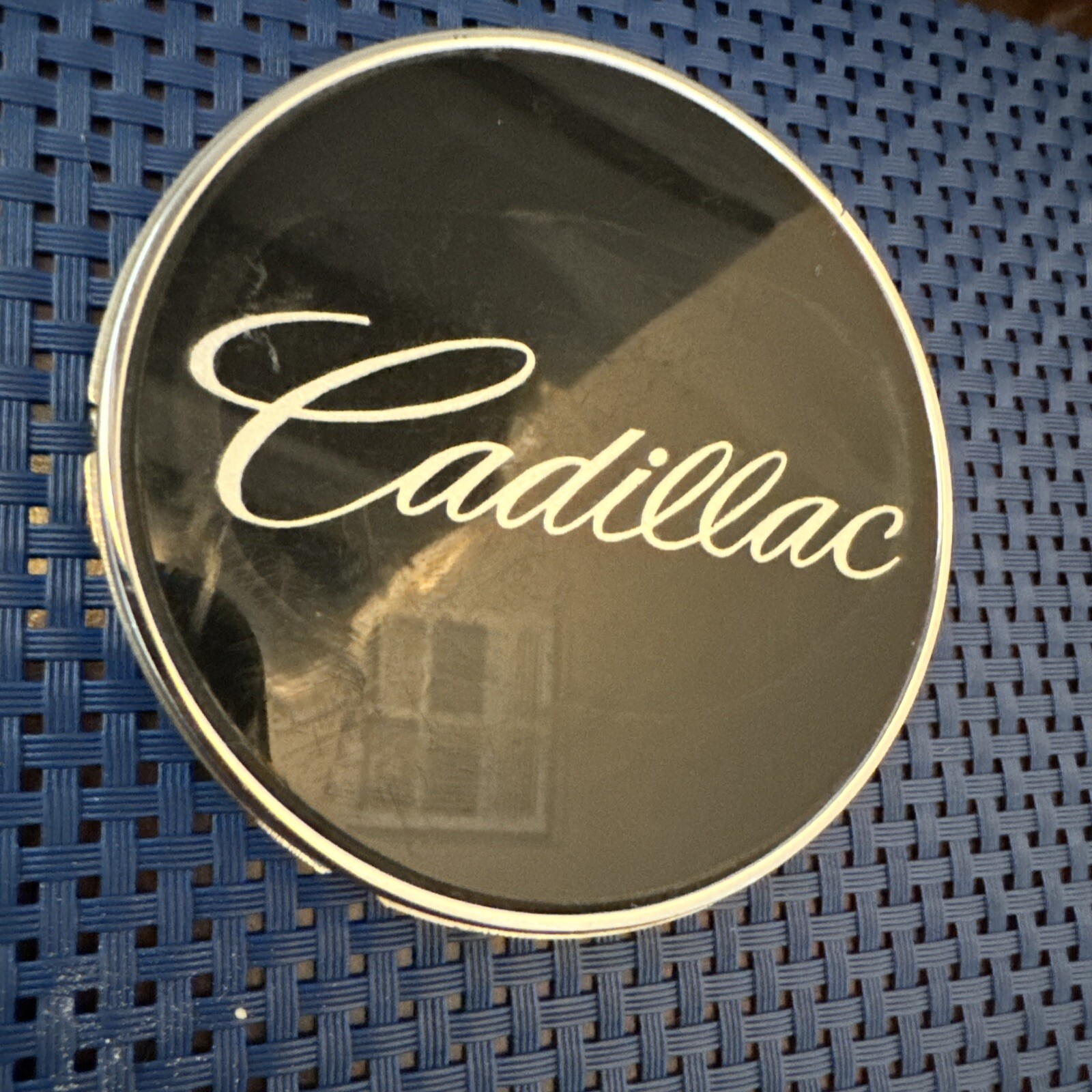 Cadillac Black Custom Wheel Center Cap with Chrome 1003-24MBS M-774-image