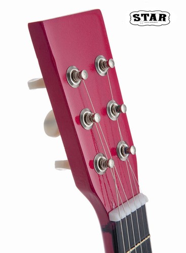 Star Kids Acoustic Toy Guitar 23 Inches Color Hot Pink - 第 6/6 張圖片