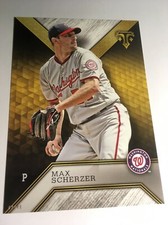 2016 Topps Triple Threads Jumbo 5x7 Max Scherzer Nationals 41 #’d 03/49