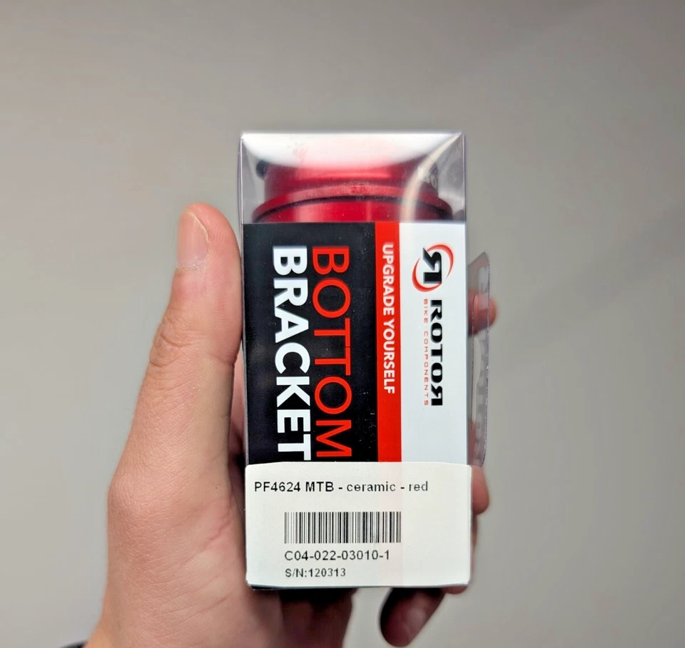 Rotor Press Fit Ceramic Bottom Bracket-MTB-Red-PF30x24mm Axle-PF4624 MTB-New - Image 3 of 3