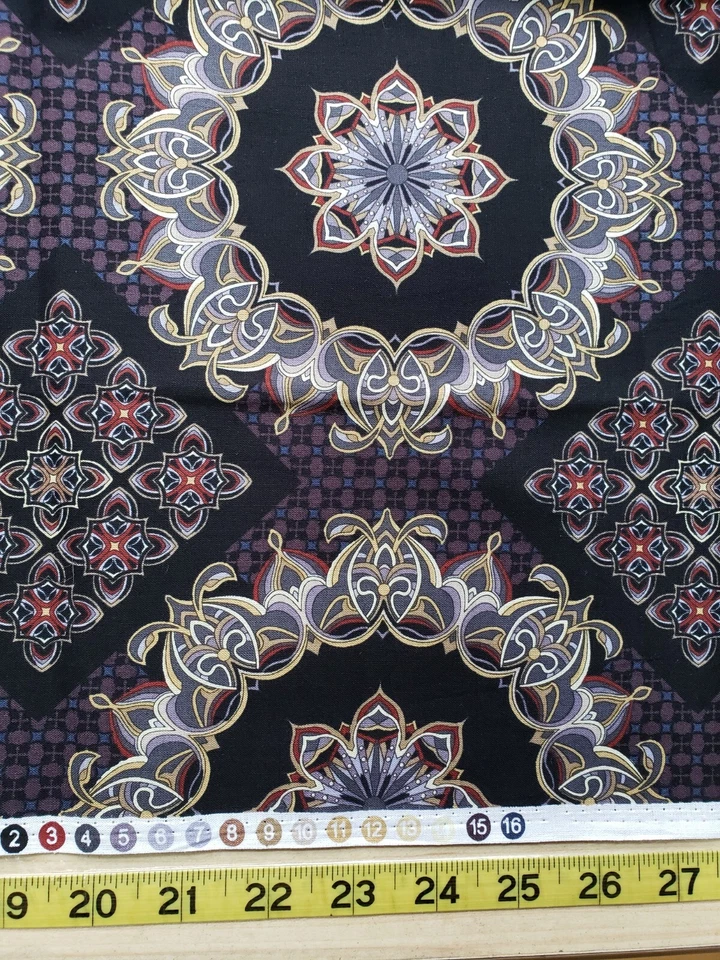 Benartex Fabric Gotham Geometric 2551 Black 1 Yd X 43" Cotton - Image 3 of 4