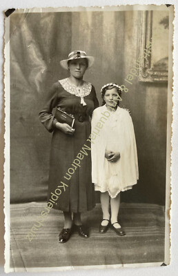 orig. Foto AK um 1930 Tann Niederbayern Albert Blank Mutter Kind