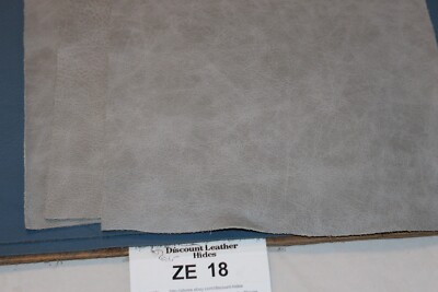 Gray Smooth Craft Leather Hi-Lo effect 9.5'' by 12'' ZE 18 B