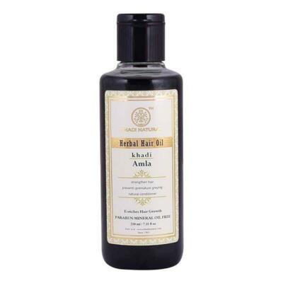 Khadi Natural Pure Amla or Indian Gooseberry Hair Oil 210 ml Long Strong Hair