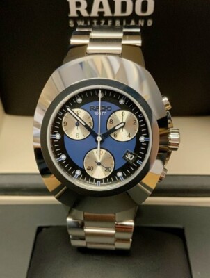 Rado Original Blue Analog Chronograph Watch for Men R12638173 | eBay