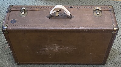 Vintage Mendel Tourist Antique Steamer Travel Trunk, Shipping
