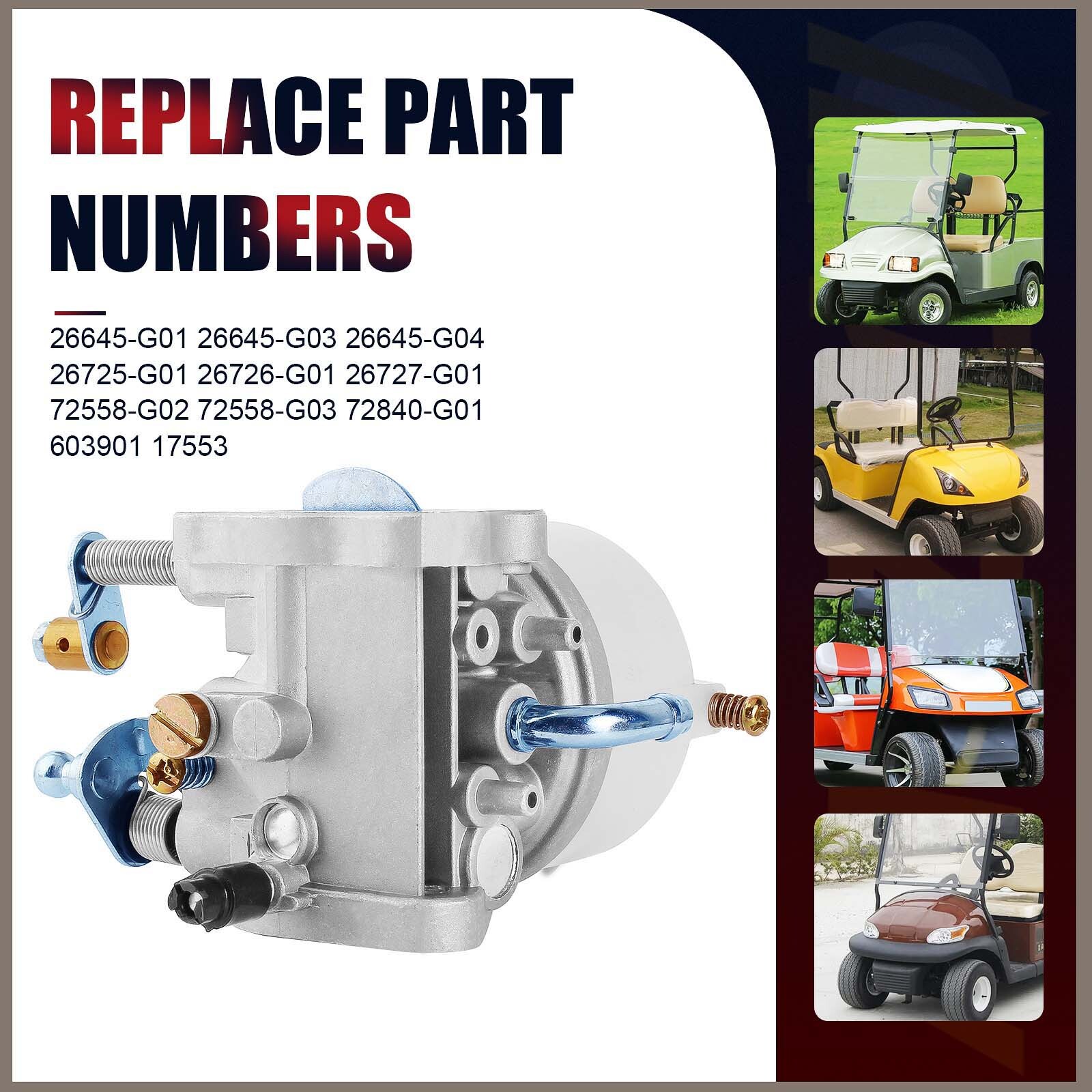 Carburetor Fuel Pump EZGO 26645G01 26645G04 26725G01 26726G01 26727G01 72558G02 eBay