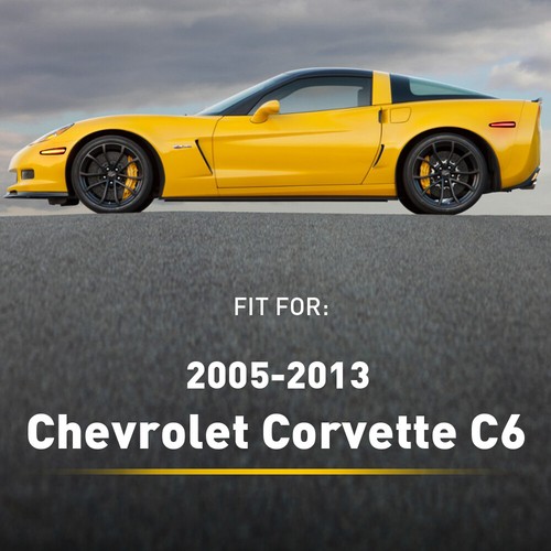For 05-2013 Chevy Corvette C6 Smoked Front Rear LED Side Marker Lights Amber+Red - Picture 11 of 12