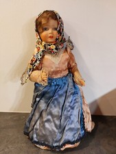 Ancienne Poupee Petitcollin Tête D'aigle France 3 Celluloïd Et Tissus 
