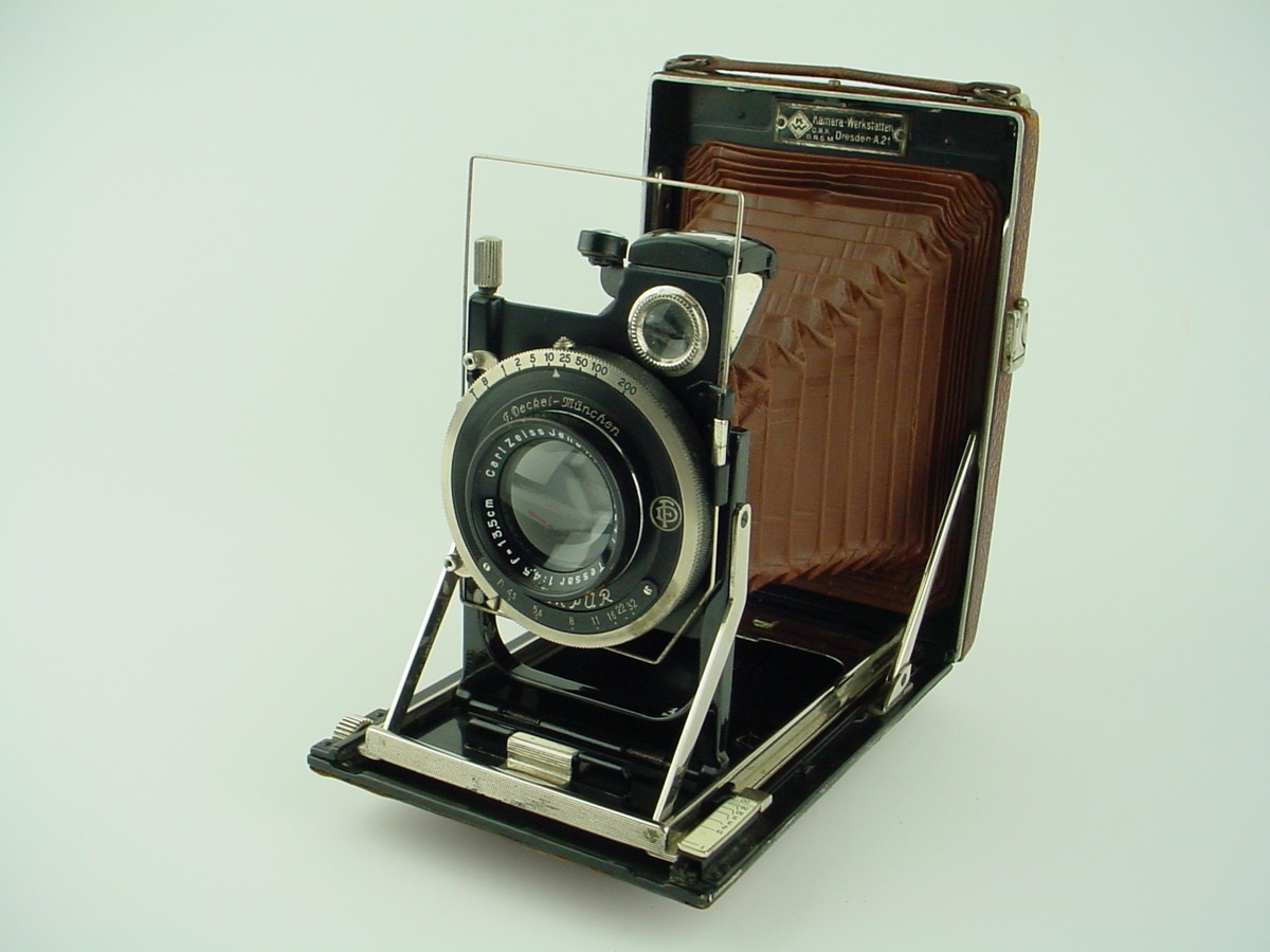 Kamera werkstätten dresden A-21 braun Klappbettkamera 9x12