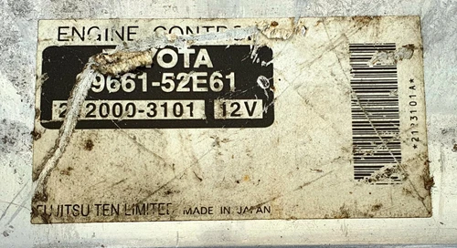 TOYOTA Porte 2008 CBA-NNP15 89661-52E61 Ecu Ecm oem jdm used 8966152E61 - Picture 5 of 9