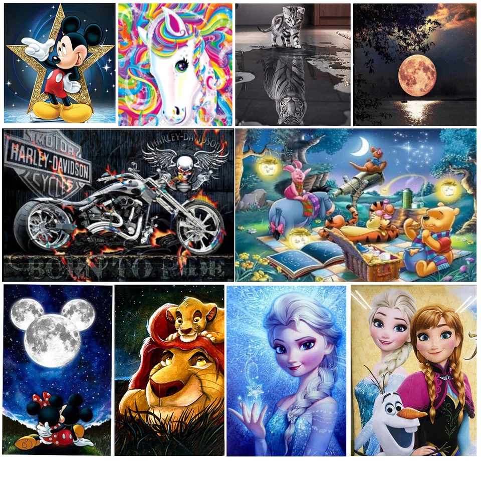 Full Drill 5D Diamond Painting Kits Embroidery Cross Stitch Art Decor - Image 2 of 4