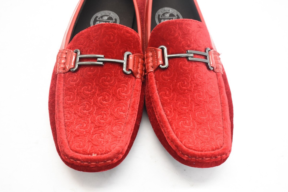 Amali Roberto Mens Royal Blue Velvet Driving Mocasin Loafer Shoes 13‎ Unique Amali Driving Moccasin Shoe Men main image 2