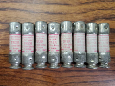 (8-PCS) Shawmut Tri-onic (5) TR2R & (3) TR2-1/2R (U4)