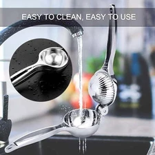 For Fresh Citrus Juicing Stainless Manual Lemon Squeezer