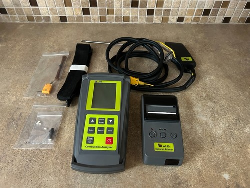 TPI 709 Combustion Analyzer W/ A740 Infrared Printer Flue Gas Analyzer DRC4-4 - Picture 2 of 9