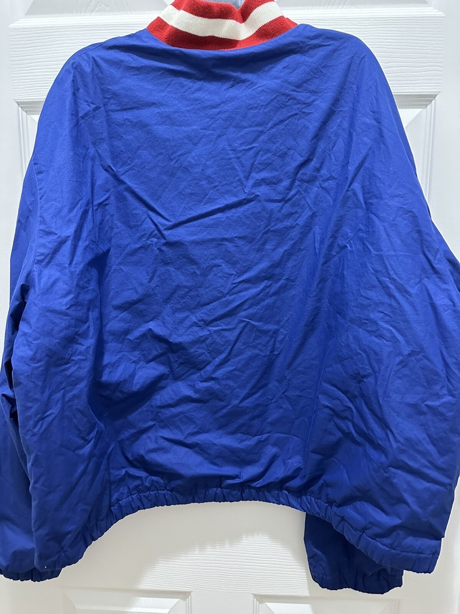 Men's Vintage Blue Polo Ralph Lauren 1/4 Zip Jacket Coat Size XL