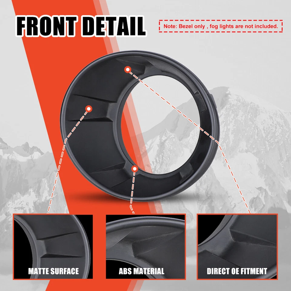 Fog Light Bezels For 2010 2011 2012 2013 Chevrolet Camaro Lamp Trim Covers Pair Foto 3 de 4